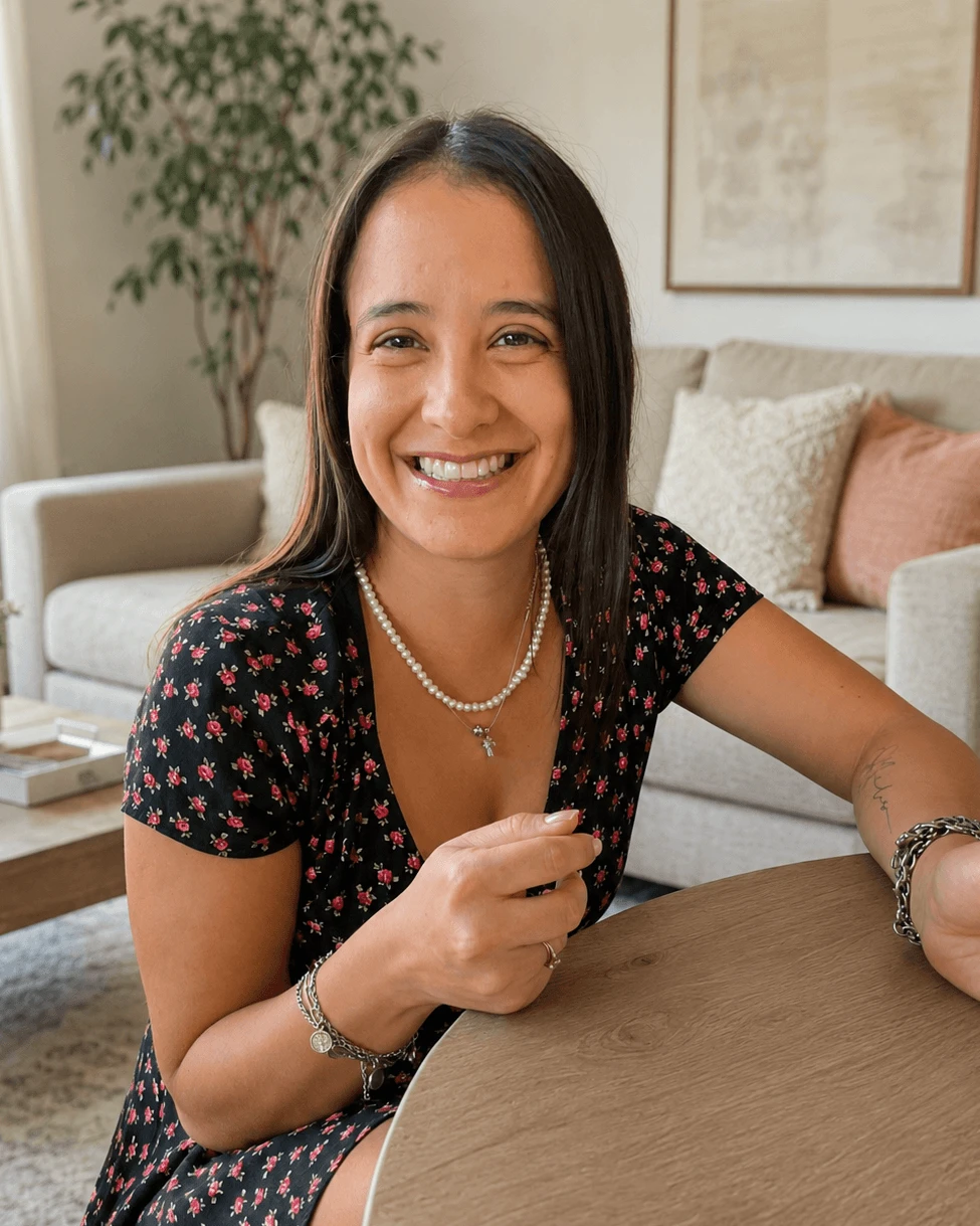 Neida Zambrano trabajando